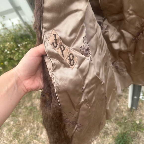 Real fur jacket dark brown - Picture 7 of 11